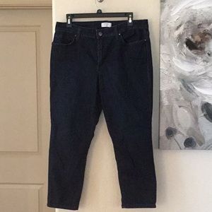 Dark Rinse Ankle Jeans